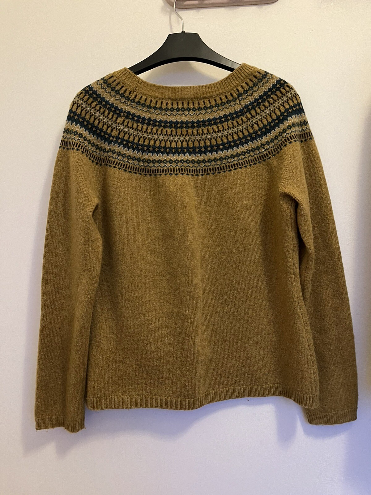 Seasalt Buck’s Horn Jumper Size 10 Fairisle Pattern Mustard Colour VGC
