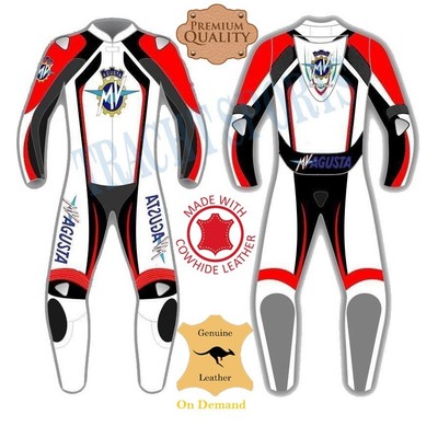 Mv Agusta Custom Motorcycle Leather Riding Suit Motorbike Racing Suit Motogp Ebay