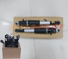 OEM 2X Rear Shocks+ 1X Air Suspension Compressor Pump For Escalade ESV GMC 15-20