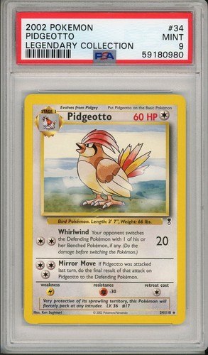 Pidgeotto graded PSA 9 for sale on eBay