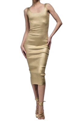gold dress akira QUEEN OF EVERYTHING MIRRORED MAXI DRESS IN GOLD – AKIRA main image 1