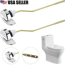 2Pcs Universal Toilet Tank Flush Lever Front Mount Toilet Handle Replacement Kit