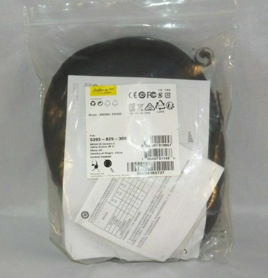 Jabra Evolve 30 II UC NC Mono Headset - Corded Headset - Professional Headset - Image 4 of 4