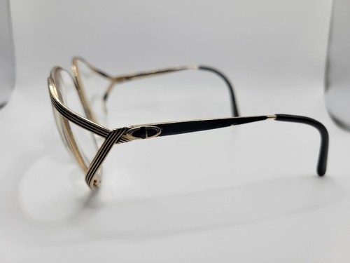 Vintage Christian Dior 2387 Austria Gold Round Eyeglasses FRAMES ONLY 55-16-120 - Picture 6 of 17