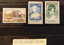 lot timbres france neuf** année 1950 n° 873 874 875
