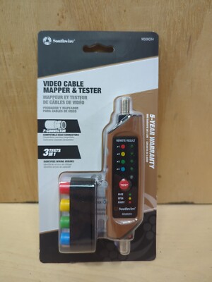 Southwire M500CX4 Coax Continuity Tester/Mapper, Durable Design, Auto Power-Off,