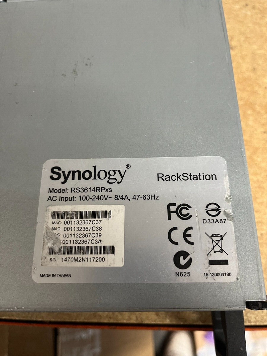 RS3614RPxs Synology 12 Bay NAS 4GB Memory Fully Tested | eBay
