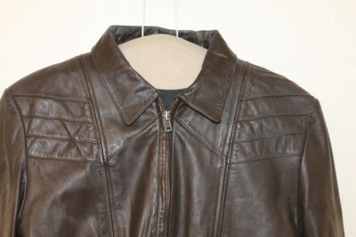  Men's Jacket Sサイズ MENS ZCMI VTG HICKORY BROWN LEATHER FLIGHT/PILOT/HIPSTER JACKET SZ