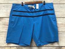 Gap Stretch Board Shorts Mens Size 2XL Blue Striped Board Shorts Not Lined New
