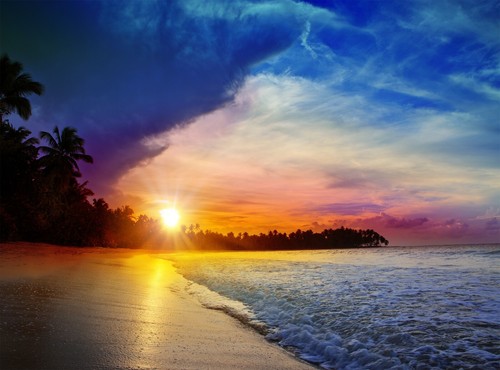 Colorful Sunset II Photo Wallpaper Wall Mural DECOR Paper Poster Free Glue - Picture 5 of 6