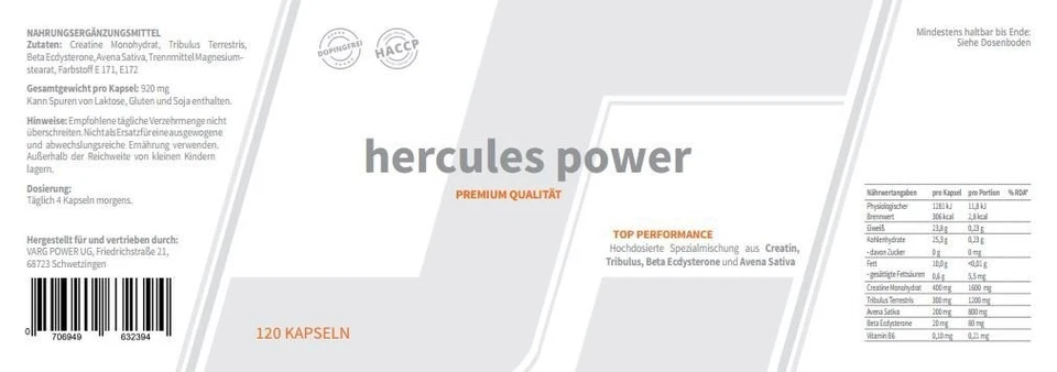 Muskelaufbau Extrem No Steroide Kapseln oder Anabolika Testosteron Booster Testo - Bild 2 von 4