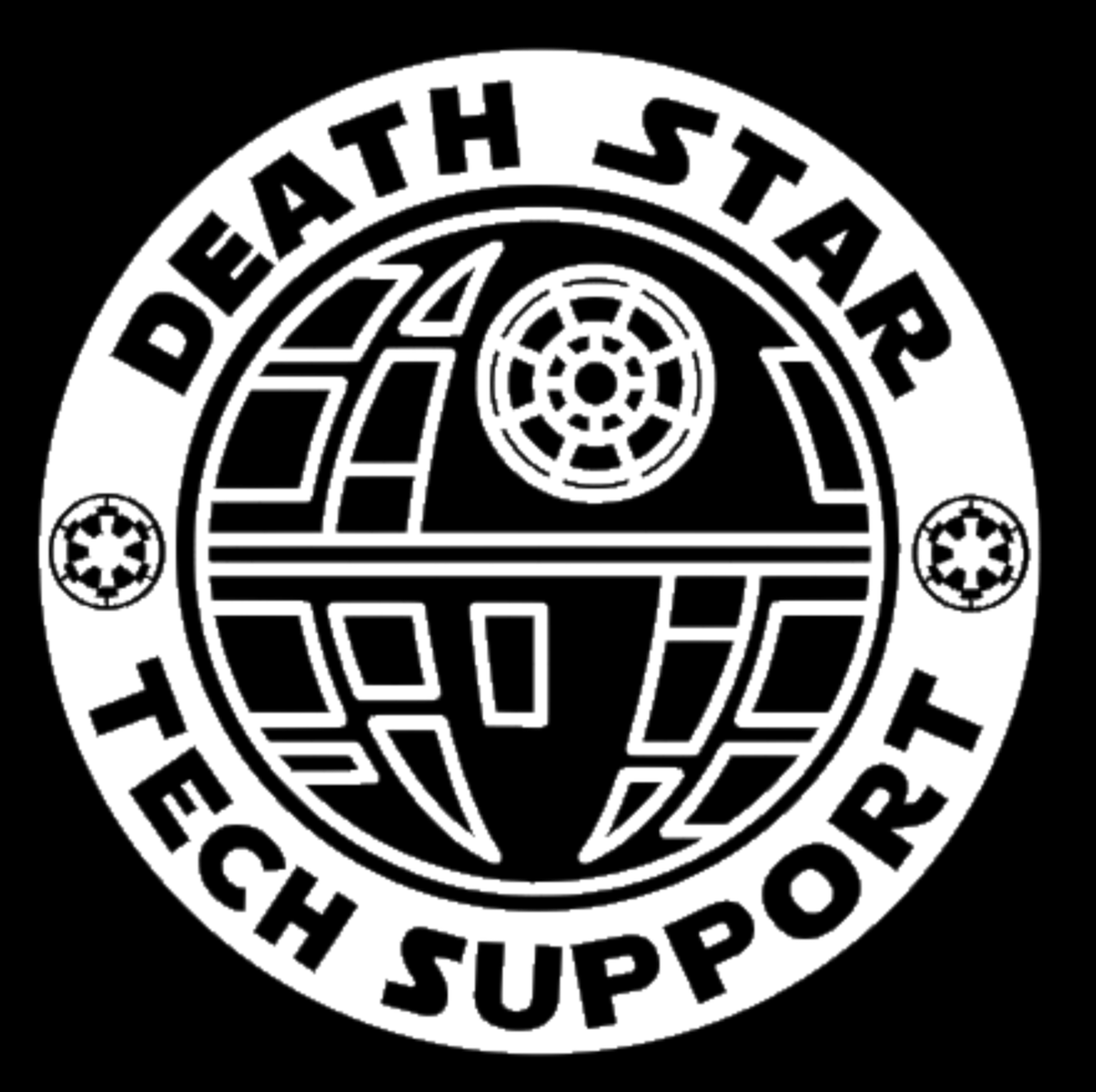 Death Star Tech Support Star Wars Galactic Empire High Quality Vinyl Decal