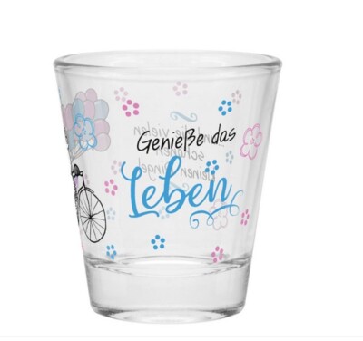 SCHNAPSGLAS GENIEßE DAS LEBEN 60 ML VON SHEEPWORLD NEU OVP