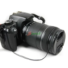 67mm Center Pinch Snap on Front Cap Hood Cover for Lens / Filters with Leash 67