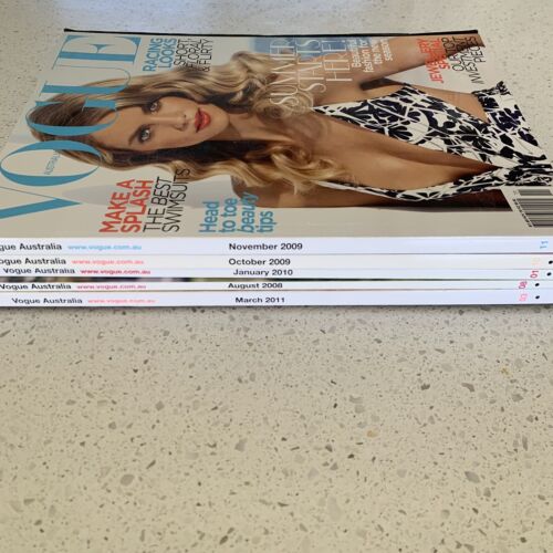 Vogue Australia x 5 magazines 2008-2011 Claudia Schiffer Keira Knightley - Picture 3 of 15