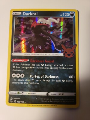 Pokémon TCG Halloween Trick Or Trade Darkrai HOLO Rare card | eBay