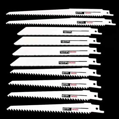 IREPAIR 10 SÄBELZAHN SÄGEBLÄTTER HOLZ UND METALL FUCHSSCHWANZ SÄBELSÄGE SÄGEBLATT SET