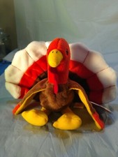 TY Beanie Baby   GOBBLES the Turkey 5.5 in 