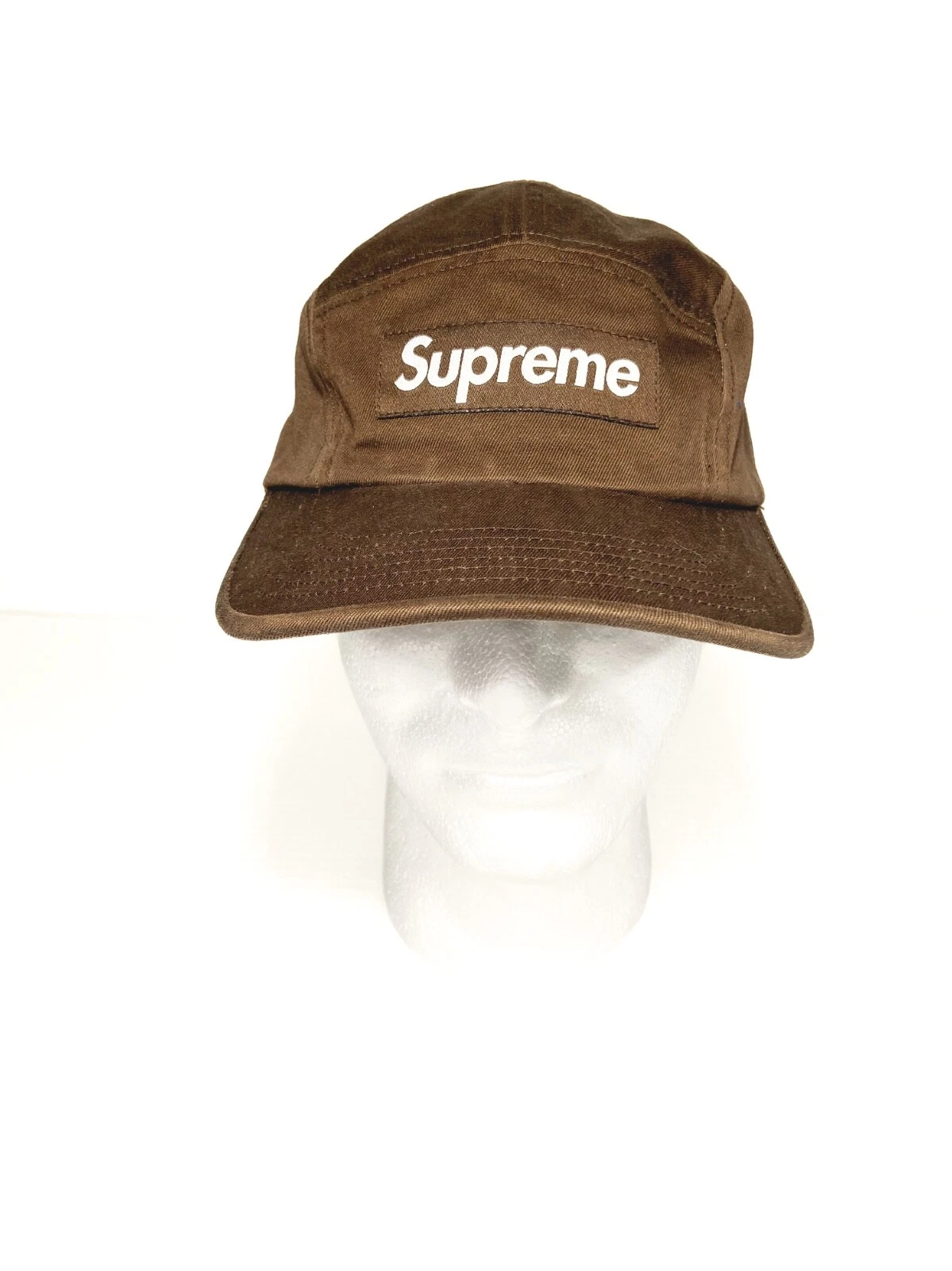 Casquette chapeau à bretelles Supreme 5 panneaux streetwear années 2000 Made in USA