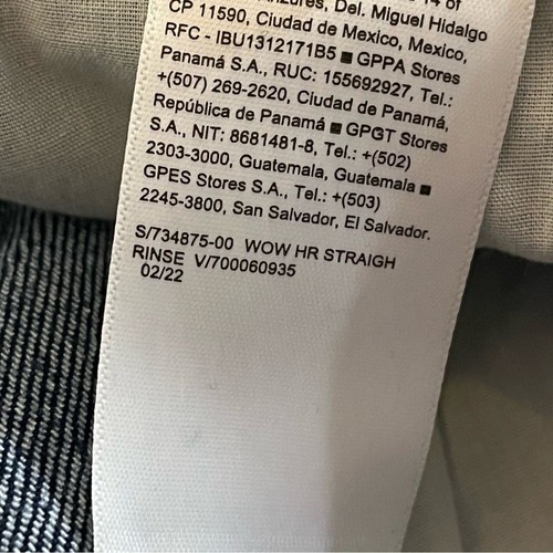 Old Navy High-Waisted Wow Straight Ankle Jeans Dark Wash Indigo 12 - Picture 3 of 7