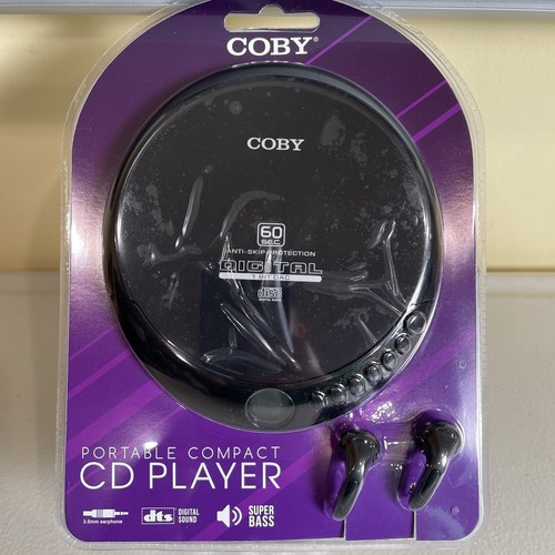 Coby Tragbarer Kompakt CD-191-BLK Player mit Überspringschutz Brandneu Versiegelt