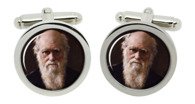 Charles Darwin by John Collier Cufflinks in Chrome Box | eBay Australia