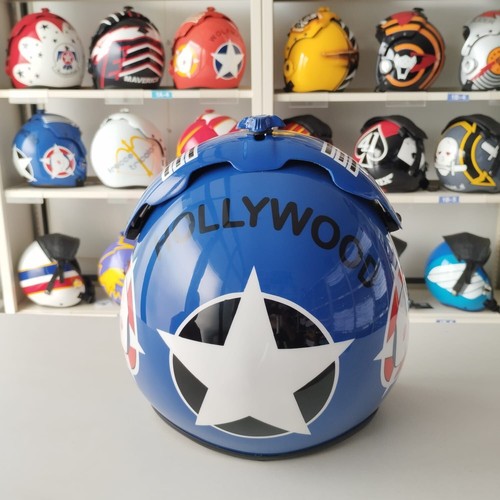 TOP GUN HOLLYWOOD HGU-33 FLIGHT HELMET MOVIE PROP PILOT AVIATOR USN NAVY+PIN - Picture 6 of 12