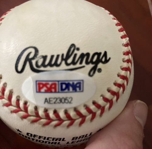 Hank Aaron Signed 715 Baseball Psa Atlanta Braves 25th anniversary  - Picture 4 of 5