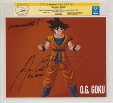 Ian James Corlett SIGNED CGC SS Dragonball Z OG Goku Photo Animation Cartoon Art