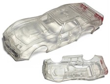 1pc Rare Vtg AFX-Tras CLEAR A/P Corvette AFX HO Slot Car BODY-ONLY Very Limited