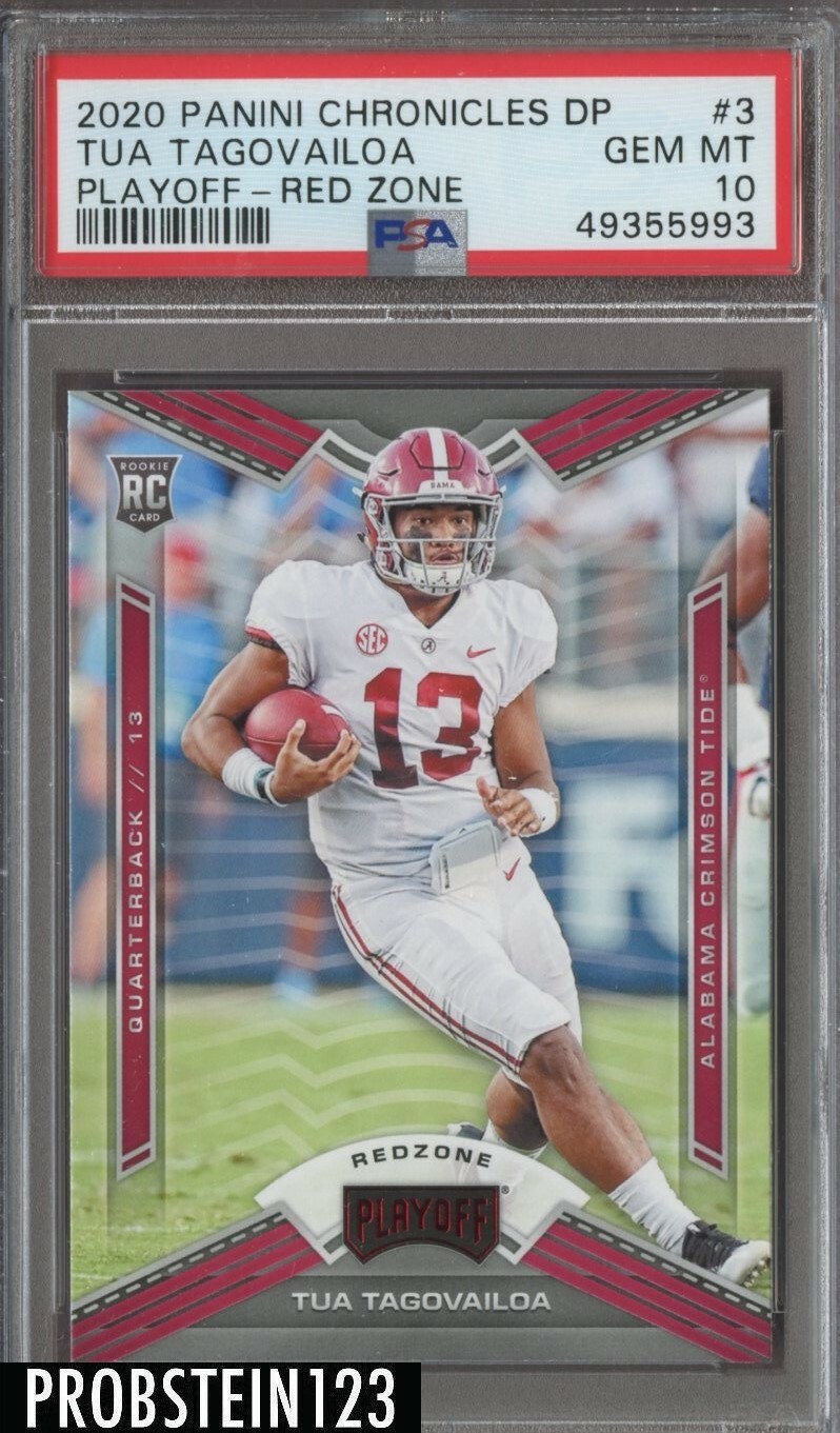 Tua Tagovailoa Panini Chronicles Draft Picks Playoff #3 Red Zone