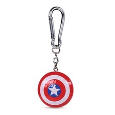 Image of Genuine Marvel Comics Captain America Shield 3D Keyring Polyresin Keychain Fob