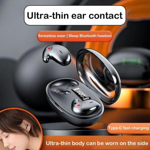 NEW Invisible Wireless Sleep Earphone IPX5 Double Noise Cancelling Waterproof- - Picture 3 of 25