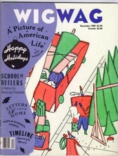 Wigwag magazine December 1989 holiday Wig Wag Weisbecker Chris Van Allsburg