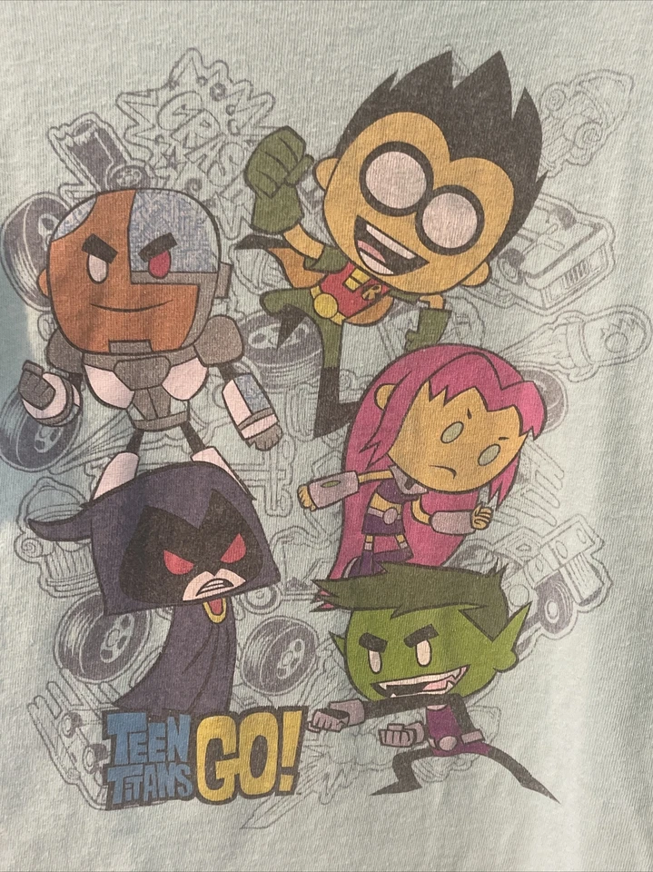 Teen Titans Go! Graphic Tee 100% Cotton Short Sleeve Sz Small - Image 2 of 4