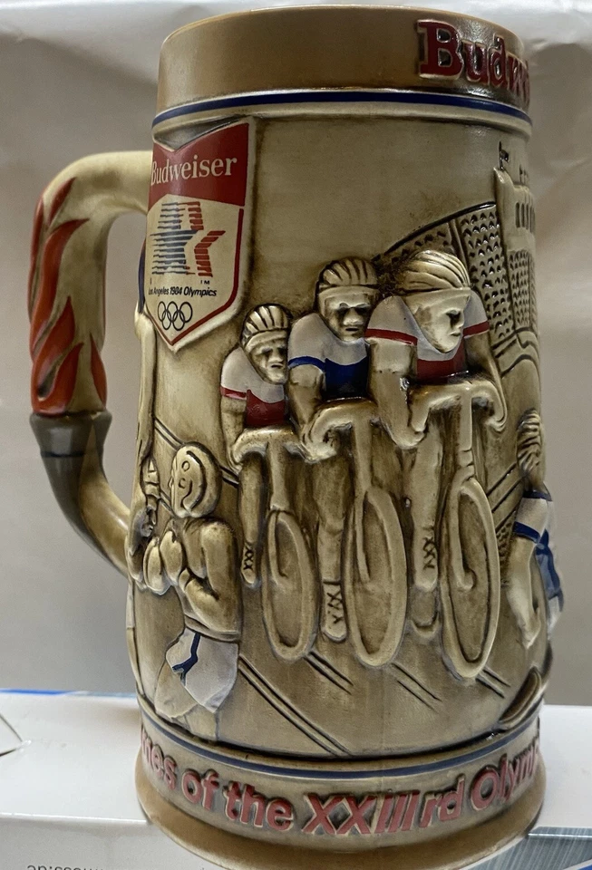 Vintage Los Angeles 1984 Olympic Budweiser Beer Stein Mug - Image 4 of 4
