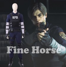 RESIDENT EVIL 2 BIOHAZARD RE:2 Leon S. Kennedy Cosplay Costume Boots Halloween