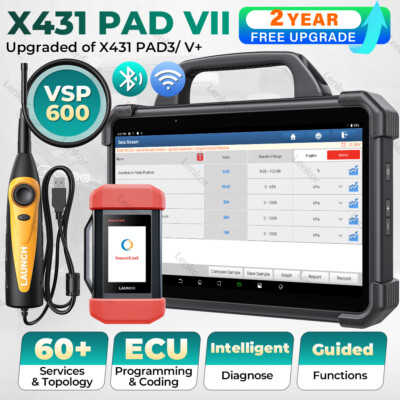 LAUNCH X431 PAD VII Pro Intelligent Car Diagnostic Tool J2534 Programming Coding