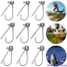 30Pcs 1/8 1/6 1/4oz Mushroom Jig Head Ned Rig Hooks Weedless Bass Crappie Trout