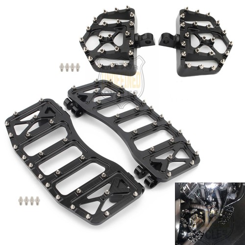 MX Style Foot Pegs Floorboards Shift Levers Kit For Harley Touring Road Glide FL - Picture 2 of 13