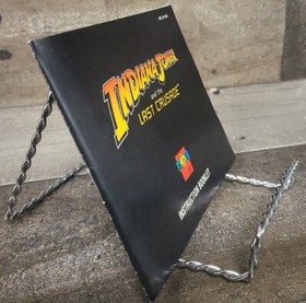 Indiana Jones Last Crusade Ubisoft NES manuale con scheda di registrazione RARO