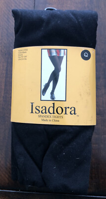 Isadora Spandex Tights Queen 80% Nylon 20% Spandex 1550Q Black Stockings 150-210