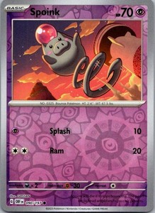 Spoink 090/197 Reverse Holo - Obsidian Flames