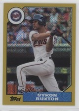 2017 Topps Silver Pack 1987 Design Chrome Gold 27/50 Byron Buxton #87-BB e3g