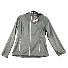 Little Donkey Andy Softshell Jacket Womens S Gray NWT Hooded Water Repellent