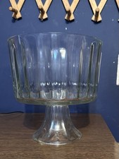Indiana Glass 8.75" Alto Trifle Postre Cuenco Pedestal Vidrio Transparente