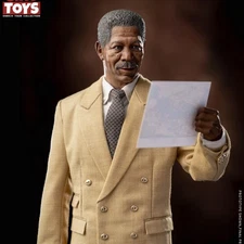 GIAO TOYS Lucius Fox Morgan Freeman 12in Action Figure Male Doll Model G003