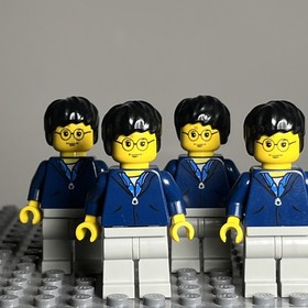 LEGO Harry Potter Minifigure Sand Dark Blue Jacket 4727 HP033 Lot Of 6 - 2E
