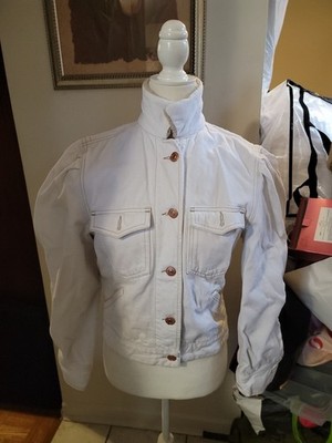 Isabel Marant Etoile White  Denim Jacket 100% Cotton Size 34
