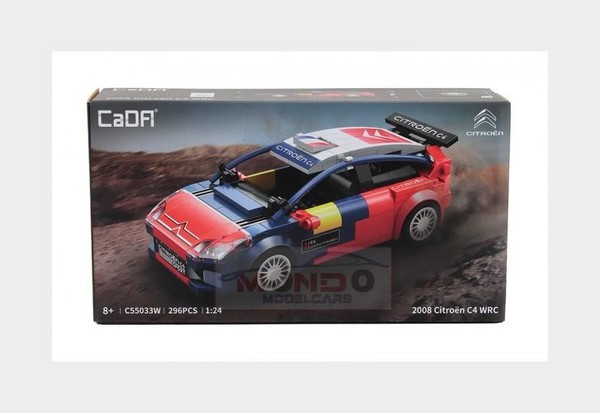 1:24 Cada Citroen C4 #1 Wrc Rally 2008 S.Loeb 296 Pcs Blue Red DBLC55033W Modell-image